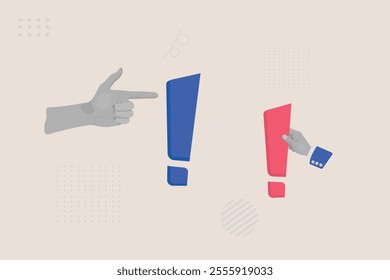Creative Exclamation Mark collage art