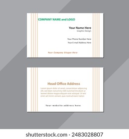 Creative Exclusive Editing Business Card Design Double-Sided Template