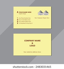 Creative Exclusive Editing Business Card Design Double-Sided Template