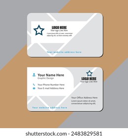Diseño de tarjeta de visita a doble cara con edición exclusiva creativa