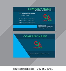 Diseño de tarjeta de visita a doble cara con edición exclusiva creativa