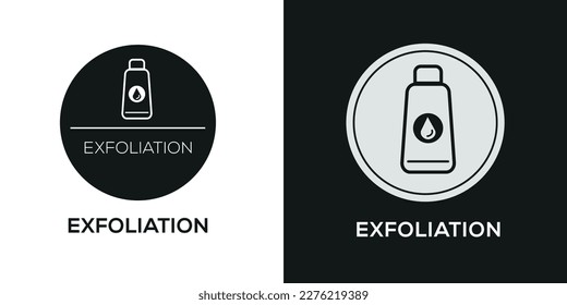 Creative (Exfoliation) Symbol, Vektorzeichen.
