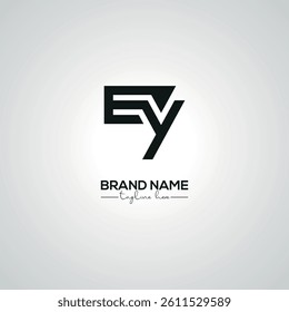 Creative EY YE Lettermark Logo Design for Corporate Branding.