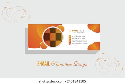 creative and eye catching email signature design and template. 