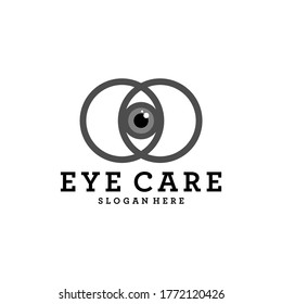 Creative Eye Concept Logo Design Template, Eye Care logo design Vector, Icon Symbol