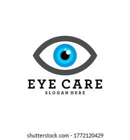 Plantilla de diseño de logotipo de concepto visual creativo, vector de diseño de logotipo de cuidado ocular, símbolo de icono