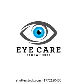 Creative Eye Concept Logo Design Template, Eye Care logo design Vector, Icon Symbol