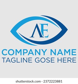 Creative Eye Concept Logo Design Template, Branding identity corporate eye care vector logo design, ae Eye Care Logo Design Template, creative and modern Branding Identity Corporate Eye Care vector.