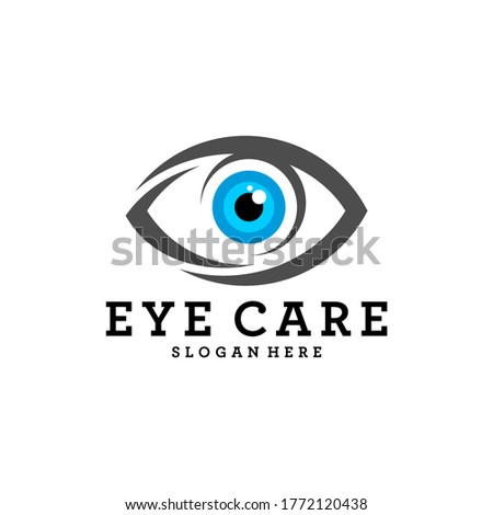 Creative Eye Concept Logo Design Template, Eye Care logo design Vector, Icon Symbol