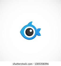 Creative Eye Fish Logo Design