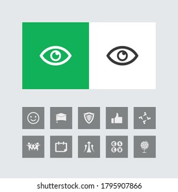 Kreatives Augensymbol mit Bonus-Symbolen.