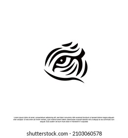 Creative eye logo design vector