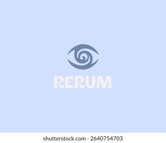 Creative eye logo. Creative optics vision sign. Waves splash vortex vector symbol.