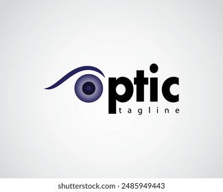 Kreative augenförmige Schriftart O mit Augenbrauen Abstraktes Logo-Design