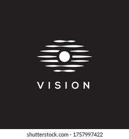 creative eye vision logo design template