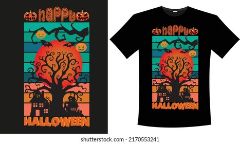 Diseño creativo de la camiseta de Halloween