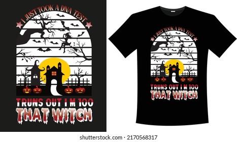 Creative eyecatching Halloween T Shirt Design