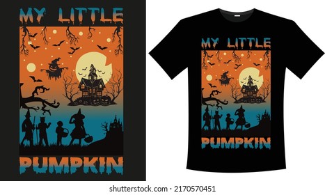 Creative eyecatching Halloween T Shirt Design