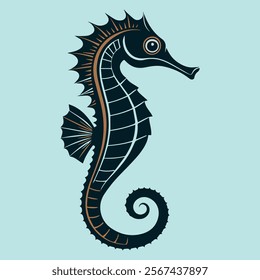 Creative and Eye-Catching Seahorse Fish Vector Illustrations