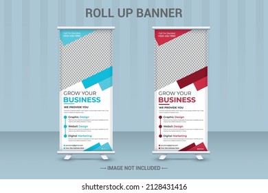 creative and eye-catchy Corporate roll-up banner Stander Design, X-Banner, Print Media Advertising Template