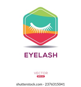 Creative (Eyelash) Icon ,Vector sign.