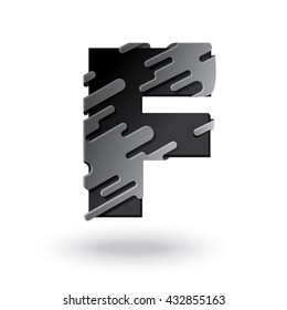 Creative F Letter design vector template. Abstract Editable Colorful Alphabet. Type Characters Logotype symbols.