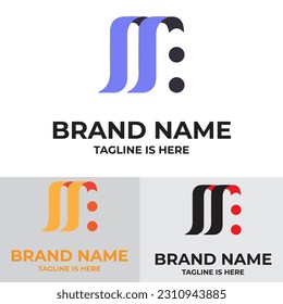 Creative f letter initials logo	