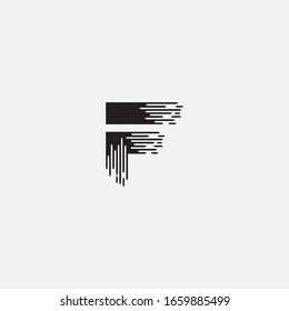 creative F letter logo design