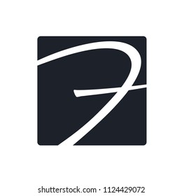 Creative f letter vector logo design. Monogram vector sign. Character logotype symbol. Icon design