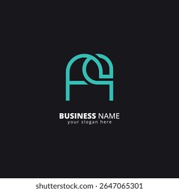 Creative F and Q Letter Logo, Bold Monogram Design.