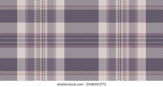 Creative fabric pattern seamless, summer vector texture plaid. Place check background textile tartan in pastel and white colors palette.