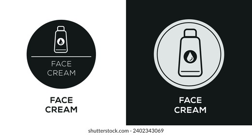 Creative (Face cream) Icon, Vector sign.