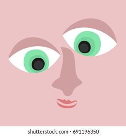 creative face draw