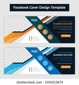 Creative facebook cover design template