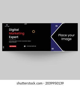 creative facebook cover design template