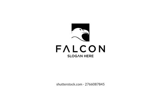 векторная иллюстрация дизайна логотипа Creative Falcon