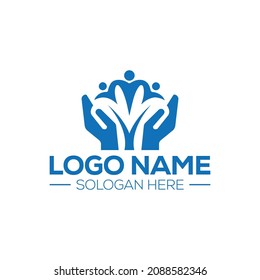 Creative Family Care logo design concept suitable for a company card, print, digital, id card, identity card, and other purposes  
