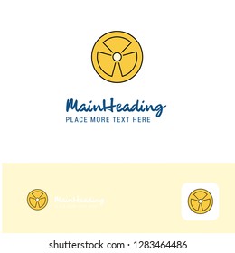 Creative Fan Logo Design. Flat color Logo place for Tagline. Vector Illustration