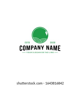 creative farming logo vector template