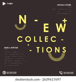 Creative fashion advertisement banner and flyer mockup with editable layout, mobile-friendly design, marketing content, beauty post background, and business brochure graphics