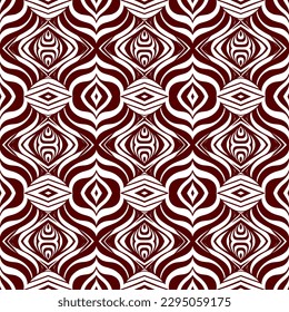 A creative fashion fabric backdrop with a seamless geometric print and decorative shapes would be a great way to add a touch of style to any event.