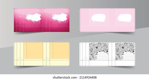 Carpeta de moda creativa, plantilla de diseño