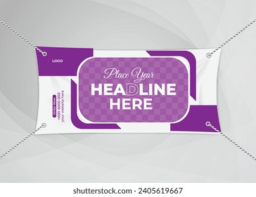 Creative  Fashion sale banner design . vector and editable vinyl banner template .