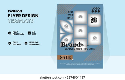Creative fashion sale social media post template. Creative abstracted background for brochure, flyer, banner, etc. Vector illustrator.