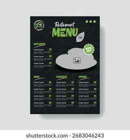 Creative fast food menu template