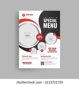 Creative Fast Food Poster Design Fridays Offer Special Offer Food Menu Cover Brochure Design Template For Restaurant Or Food Shop