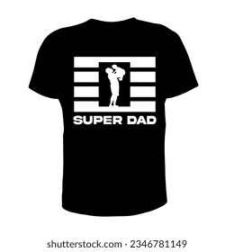 Creative fathers day t shirt design