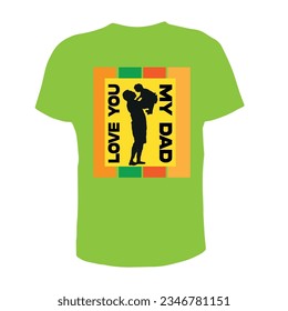 Creative fathers day t shirt design