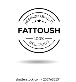 Creative (Fattoush) Logo, Fattoush-Aufkleber, Vektorgrafik.