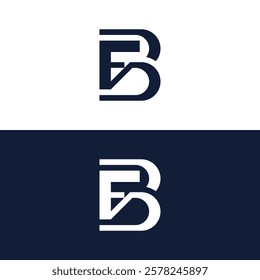 Creative FB letter logo symbol.